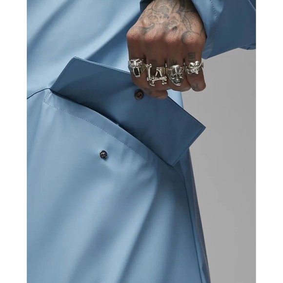 NEW Nike Jordan 23 Engineered Trench Jacket Light BLue DV7691-427 Men’s Size S - Picture 6 of 10